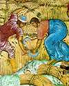 Жнецы. Фрагмент фрески  церкви Ильи Пророка